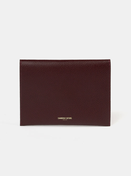 The Twist Lock Pouch - Oxblood Celtic Grain